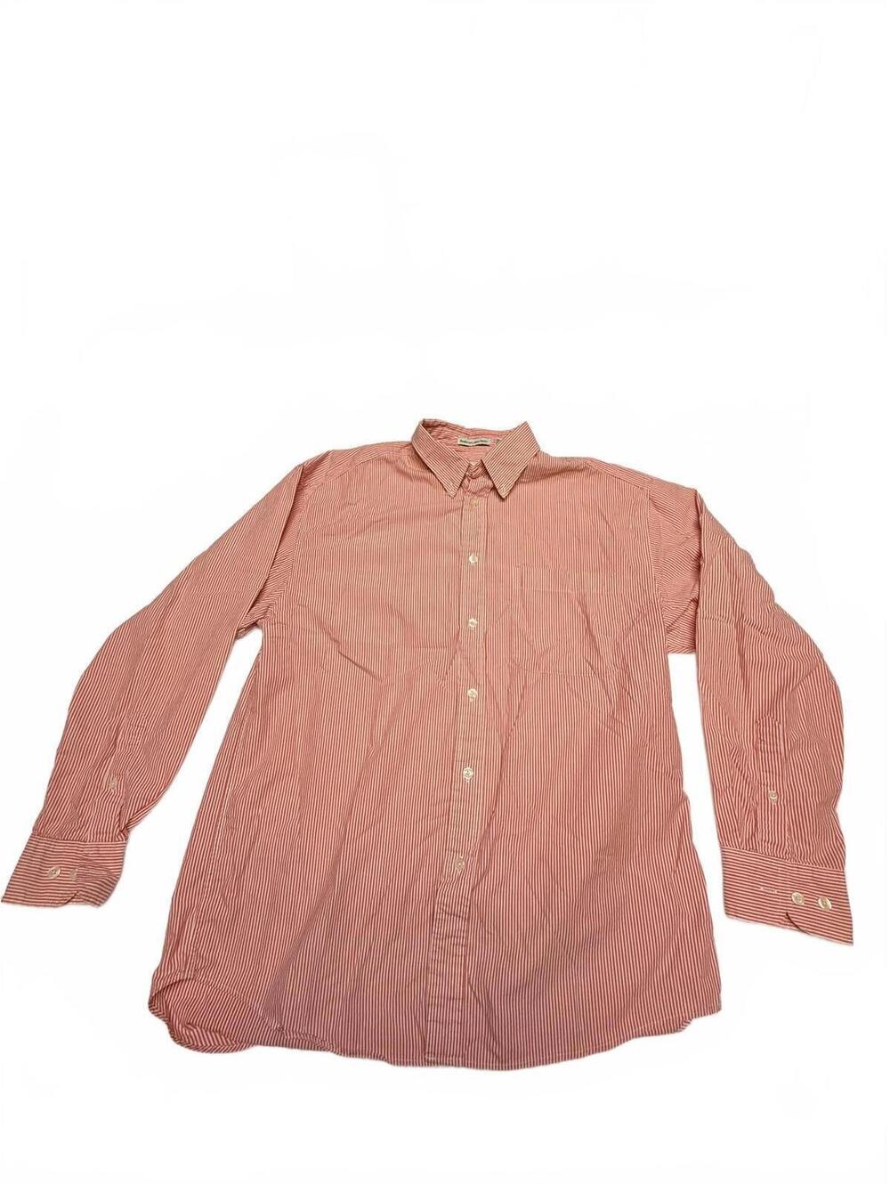 GAP Men's Medium Red Striped Button-Up Shirt